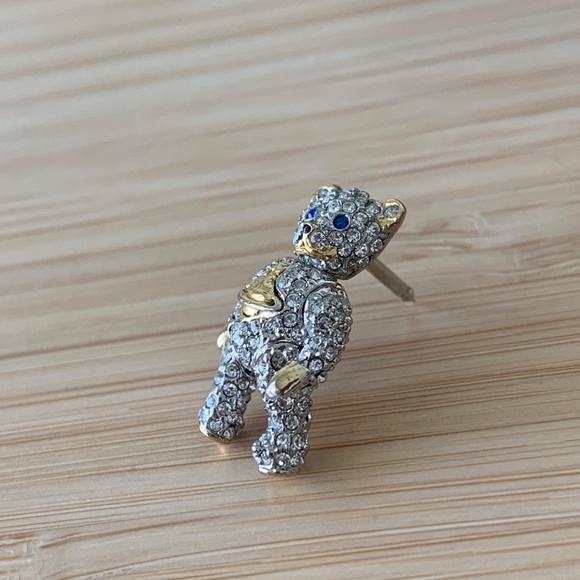 Vivienne Westwood Swarovski Covered Crystal Teddy Bear Pin or Earring - Picture 4 of 7